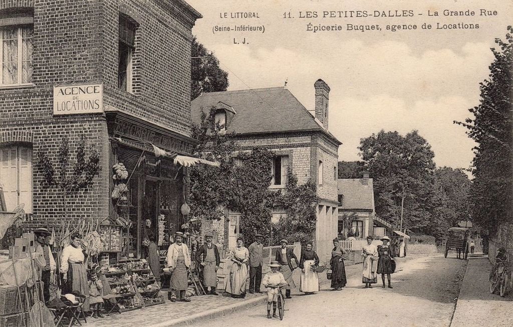 76 - LES PETITES -DALLES - 11 - La grande Rue, Epicerie Buquet .. - L.J. -14-10-23.jpg