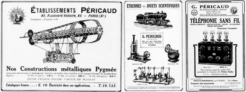 03 Péricaud Annonces Publicitaires 1920 (85 bld Voltaire) et 1923-1924 (26 à 30 rue des Mignottes).jpg