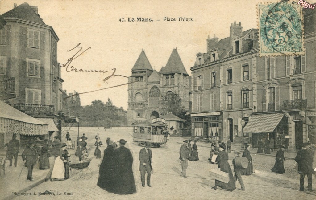 72-Le Mans - Place Thiers - 42 Phot J Bouveret.jpg