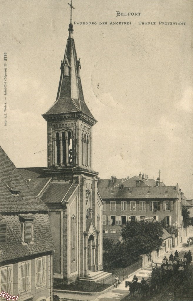 90-Belfort - Faubourg des Ancêtres - Temple Protestant - 2736 Ad Weick imprim.jpg
