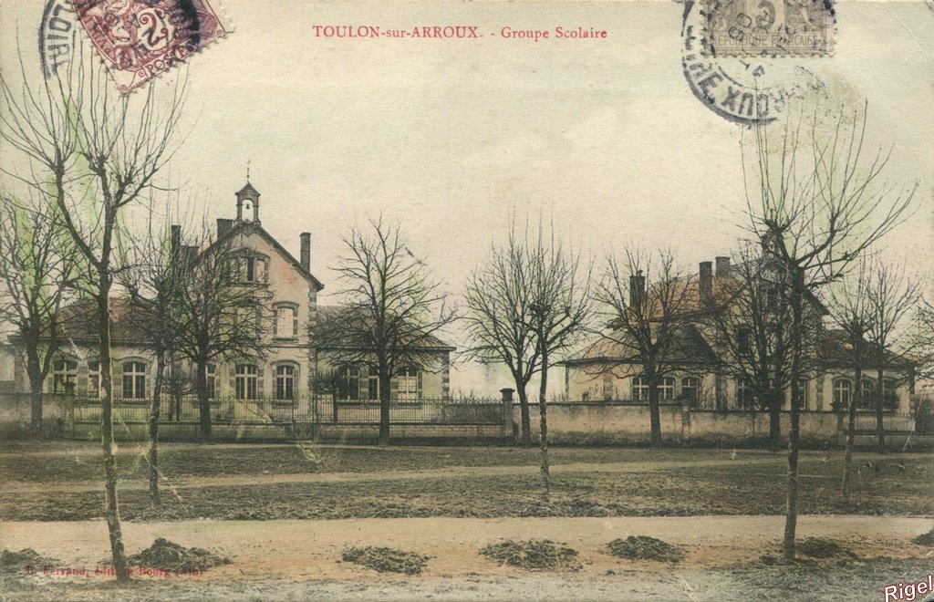 71-Toulon-sur-Arroux - Groupe Scolaire - B Ferrand édit.jpg