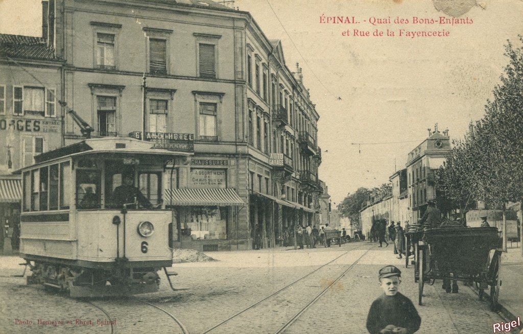 88-Epinal - Quai et Rue Fayencerie - Photo Homeyer et Ehret.jpg