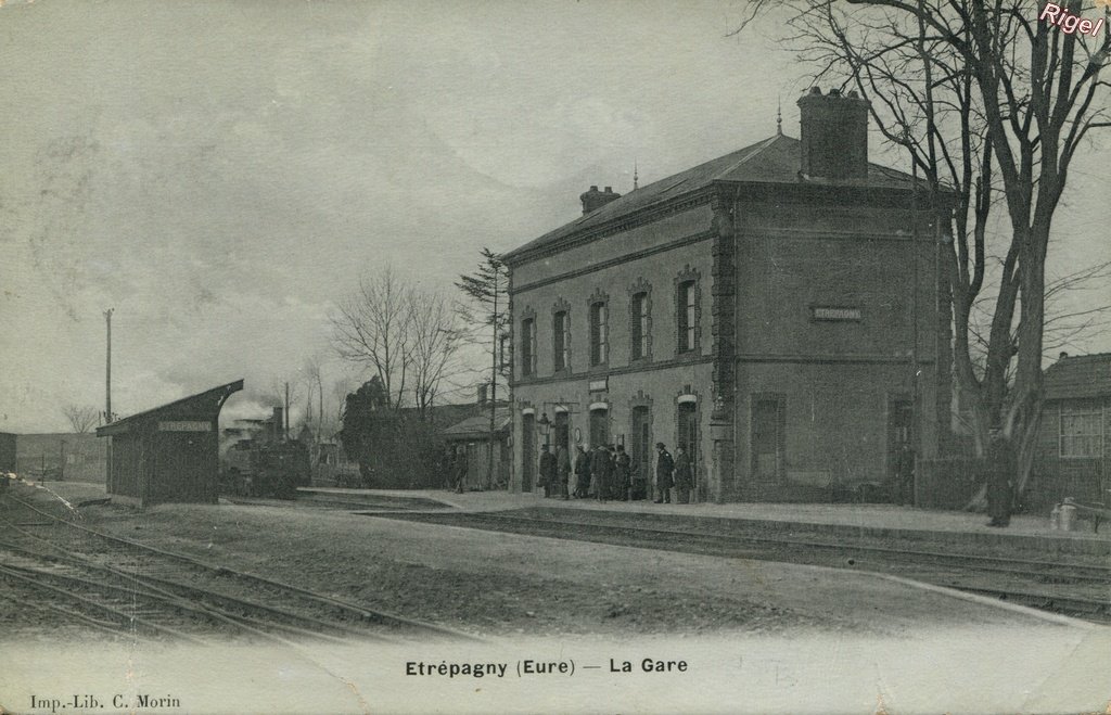 27-Etrepagny - La Gare - imp-lib C Morin.jpg