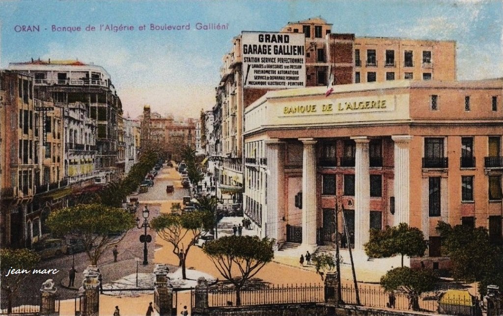 Oran - Banque de l'Algérie et boulevard Galliéni.jpg