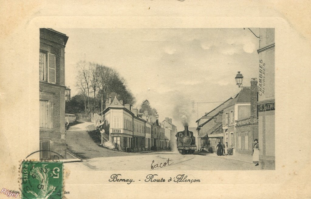 27-Bernay - Route d'Alençon - Edition des Galeries Normandes.jpg