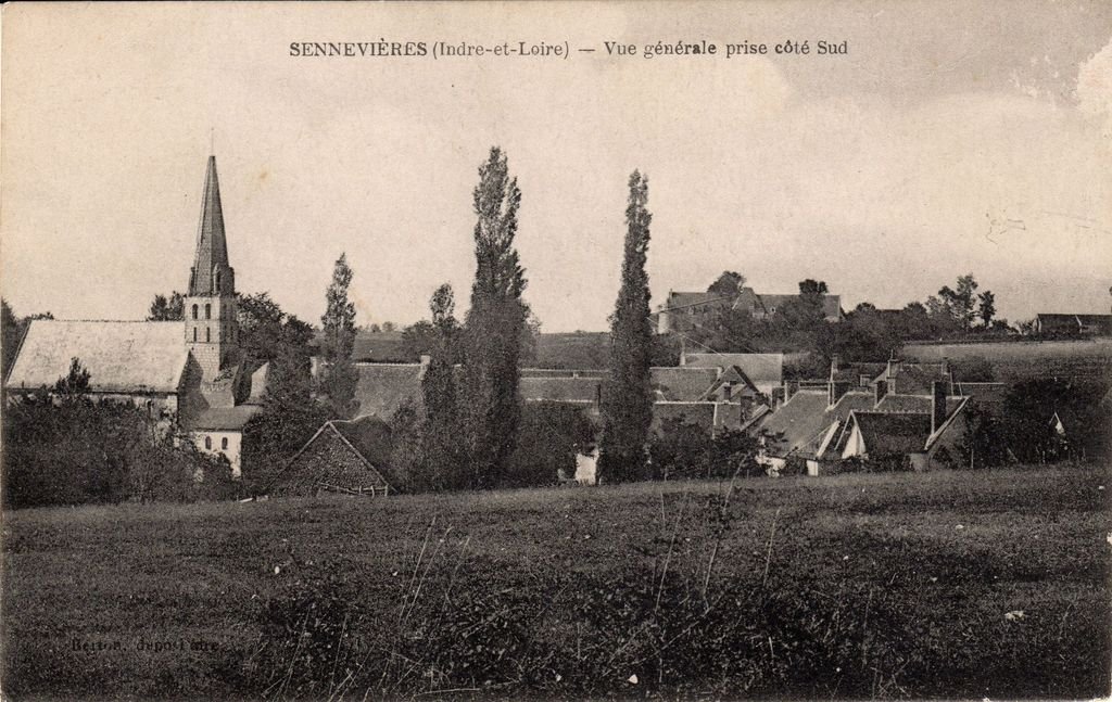 37 - SENNEVIERES - Vue générale prise côté Sud - Berton dépositaire - 06-02-24.jpg