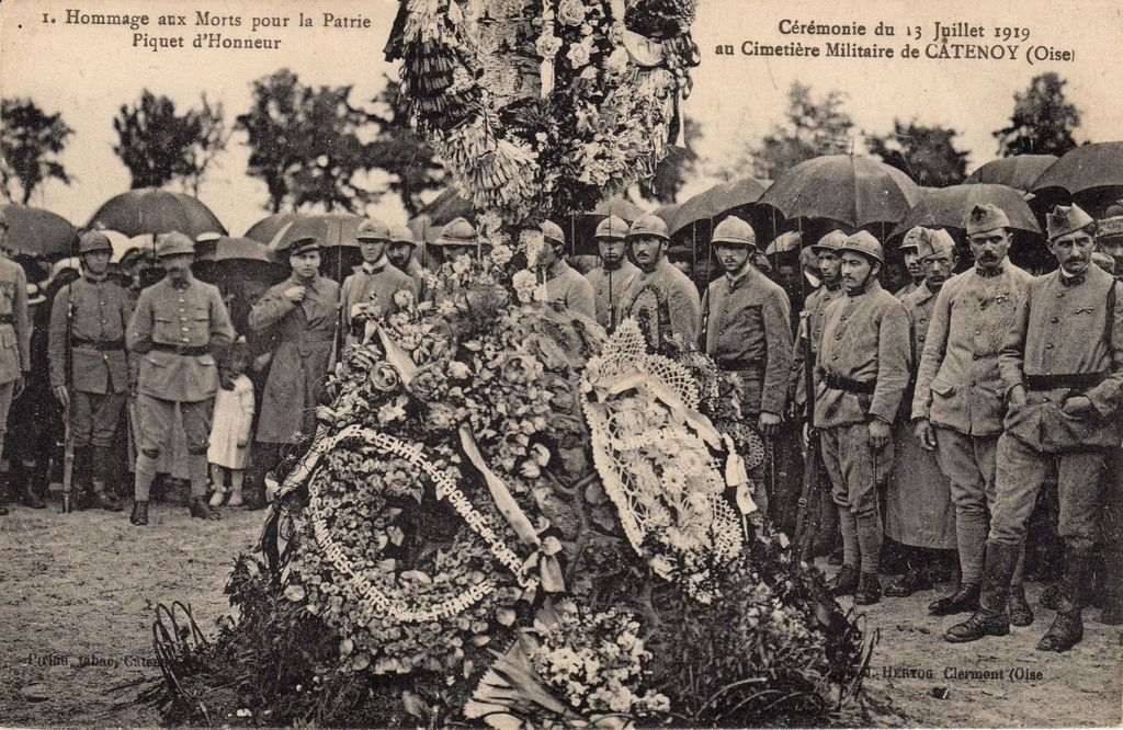 60 - CATENOY - 1 - Cérémonie du 13 juillet 1919 ...- Edition Pirion - 19-03-24.jpg