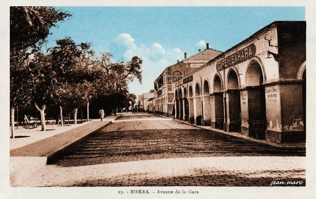 Biskra - Avenue de la Gare (Edition Photo Albert, Alger).jpg