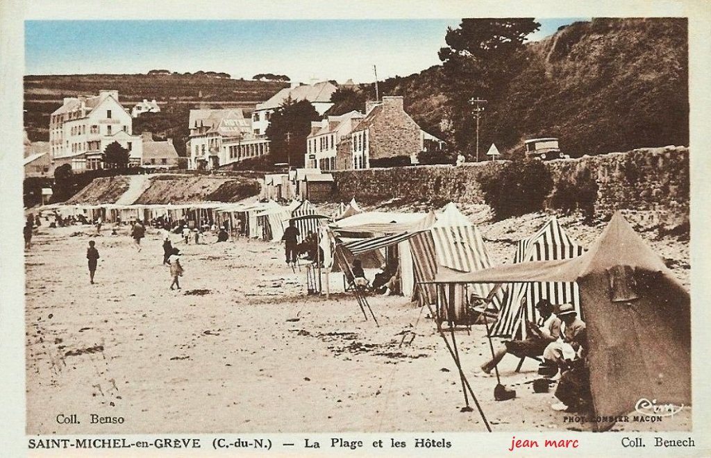 Saint-Michel-en-Grève - La Plage et les Hôtels.jpg