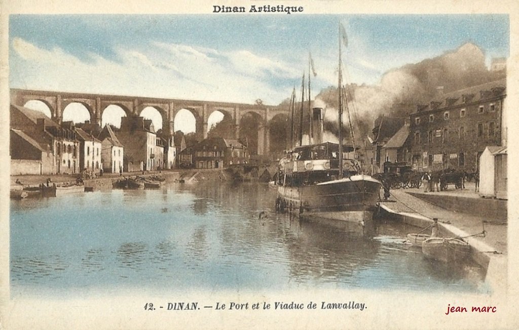 Dinan - Le Port et le Viaduc de Lanvallay.jpg