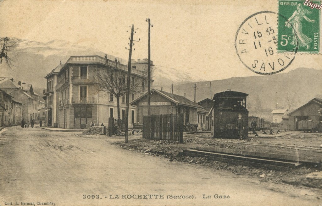 73-La Rochette - La Gare - 3093 Coll L Grimal.jpg