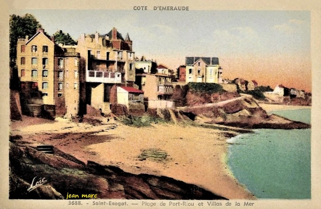 Saint-Enogat - Plage de Port-Riou et Villas de la mer.jpg