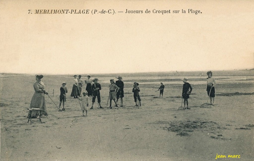 Merlimont - Joueurs de Croquet sur la plage.jpg