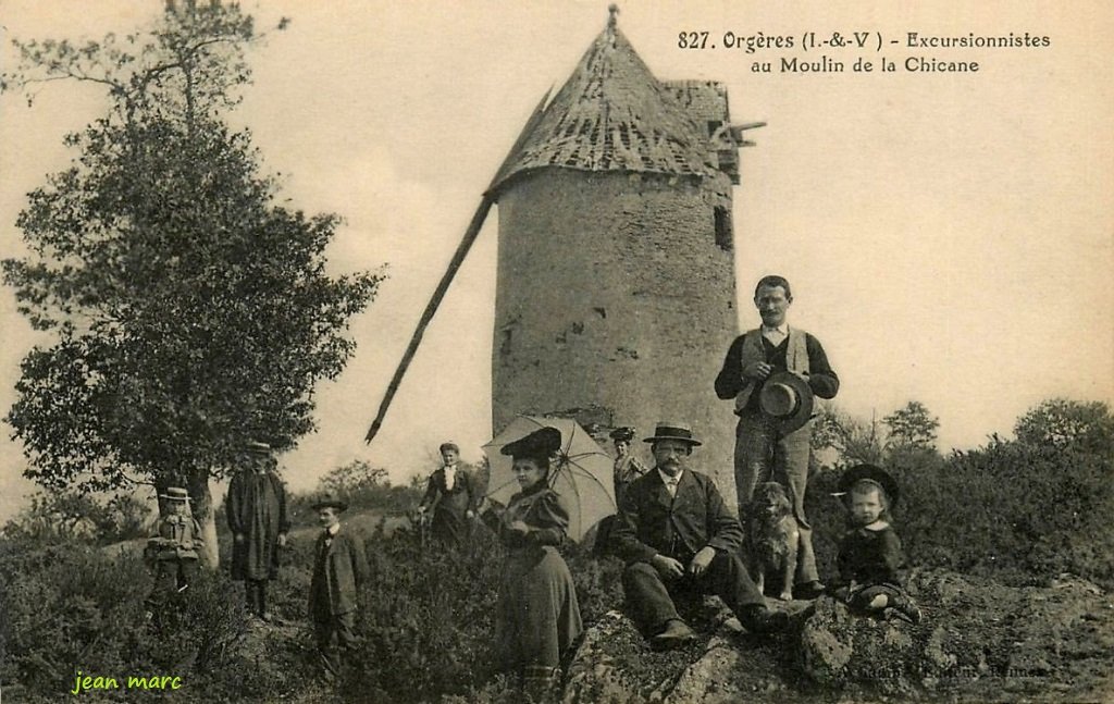 Orgères - Excursionnistes au Moulin de la Chicane.jpg