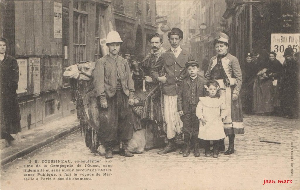 Paris Ve - 32 rue de Bièvre - Jean-Baptiste Doussineau et son dromadaire.jpg
