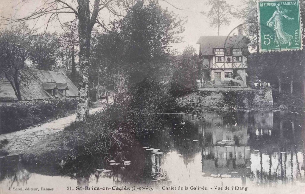 31 - Saint Brice en Coglès - chalet de la galinée - vue de l'étang -sorel.jpg