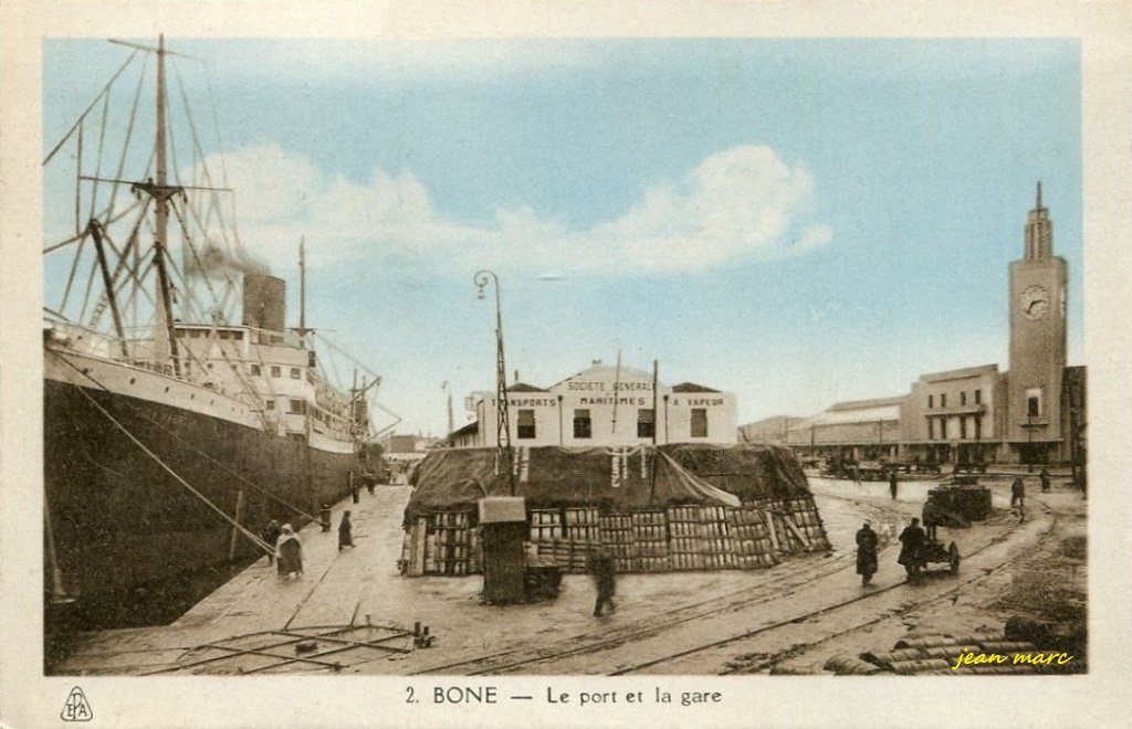 Bône - Le Port et la Gare.jpg