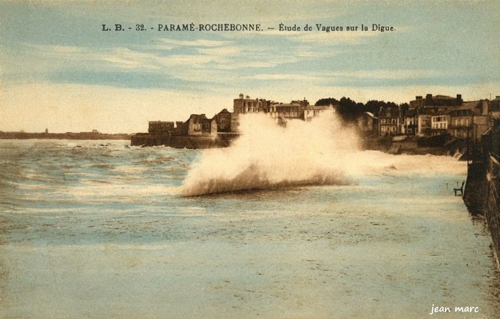 Paramé - Etude de vagues sur la Digue (Edition Le Breton, Paramé-Rochebonne).jpg