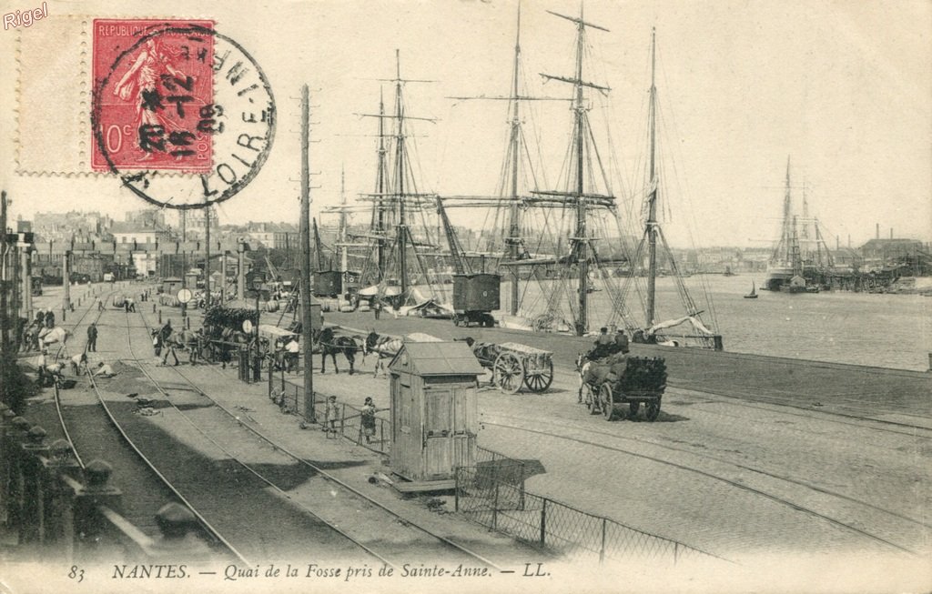 44-Nantes - Quai de la Fosse pris de Sainte-Anne - 83 LL.jpg