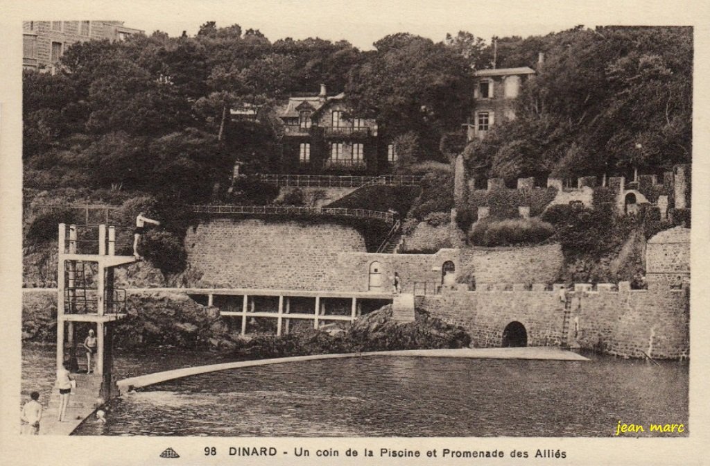 Dinard - Un Coin de la Piscine et Promenade des Alliés 98 CAP.jpg