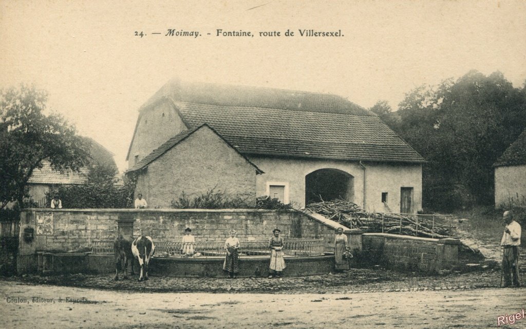 70-Moimay - Fontaine Route de Villersexel - 24 - Coulon éditeur.jpg