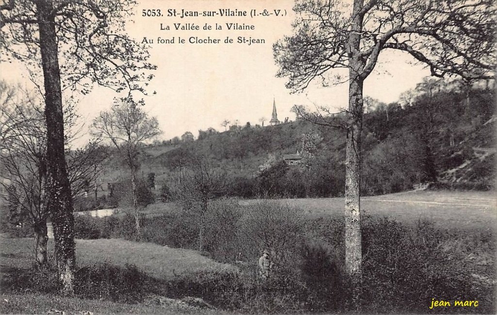Saint-Jean-sur-Vilaine - La Vallée de la Vilaine - Au fond, le clocher de Saint-Jean.jpg