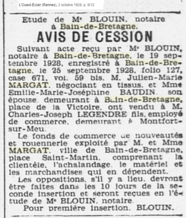 19 septembre 1928 Cession Fonds de Commerce Margat-Baudin.jpg