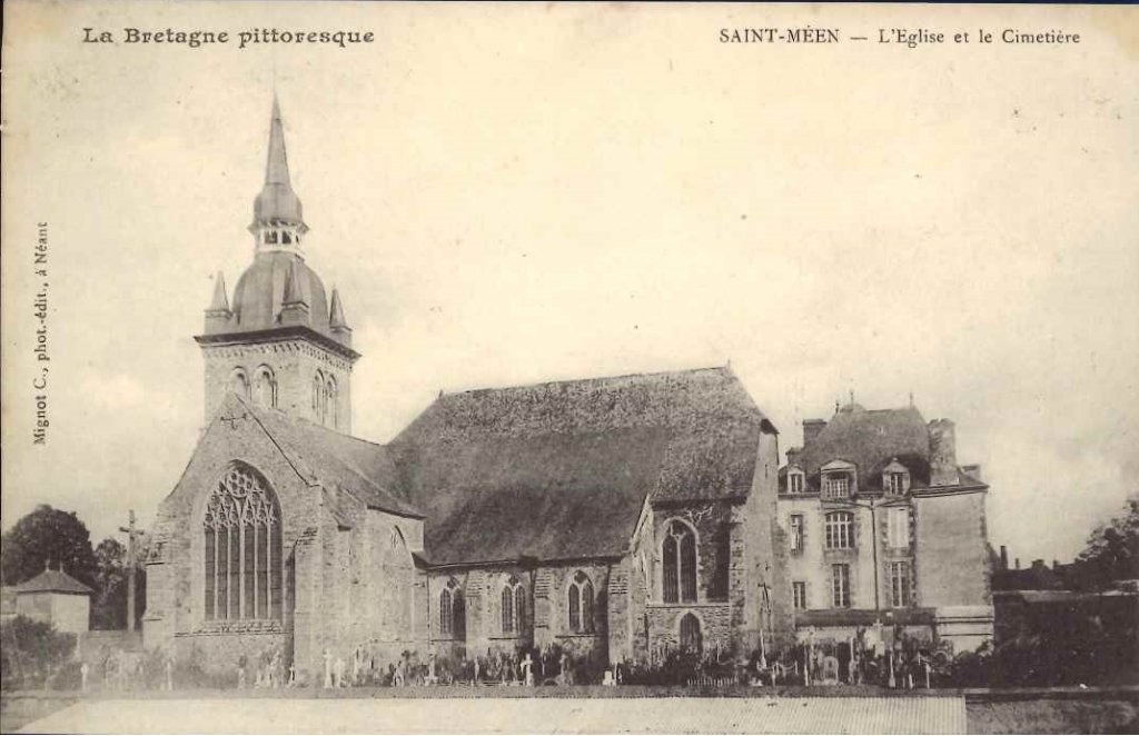 Saint Méen le Grand - l'église et le cimetière -mignot.jpg