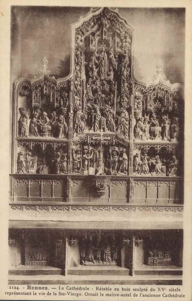 2124 - Rennes - La cathédrale - Rétable en bois sculpté du XVè siècle -laurentnel.jpg