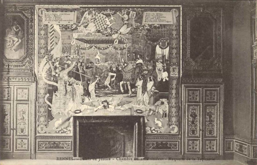 Rennes - Palais de justice - Chambre du 1er Président - maquette de la tapisserie -wl.jpg