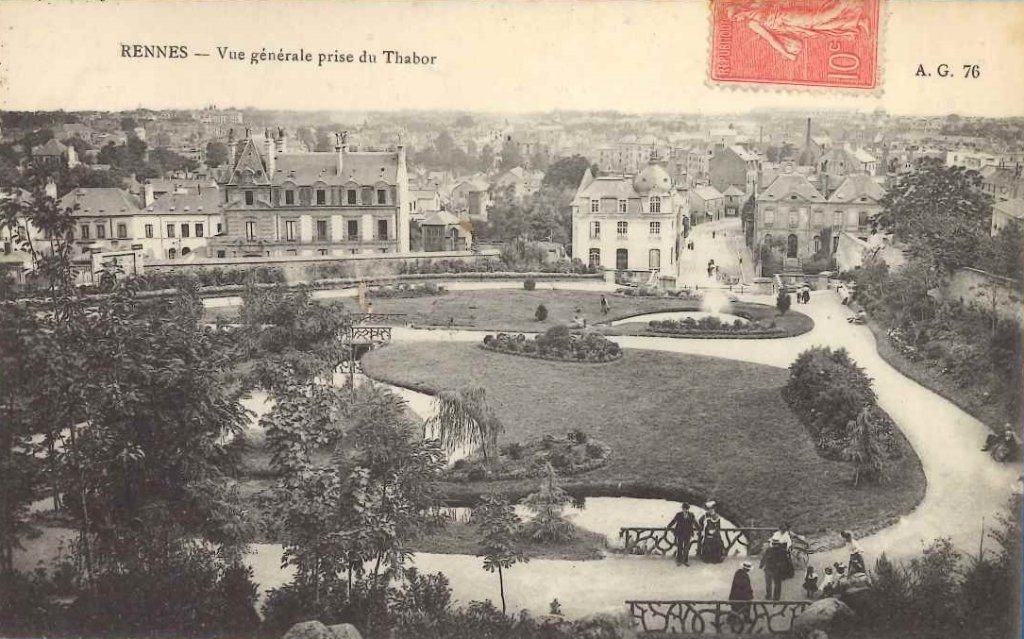 76 - Rennes - vue générale prise du Thabor -ag.jpg