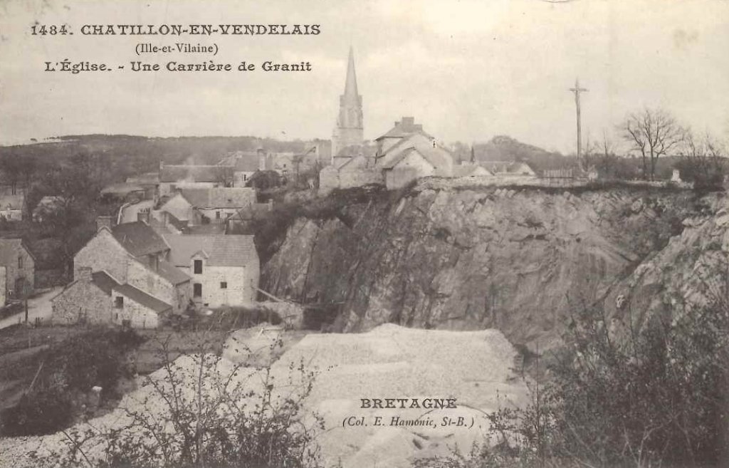 1484 - Chatillon en Vendelais - l'église - une carrière de granit -eh.jpg