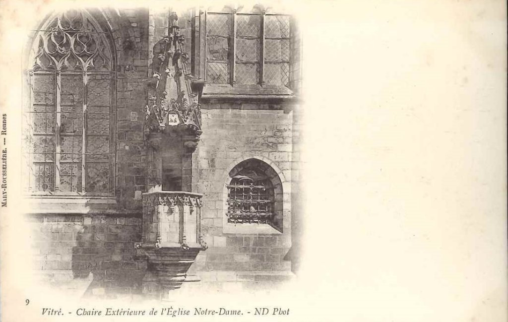 9 - Vitré - Chaire extérieure de l'Eglise Notre Dame -nd.jpg