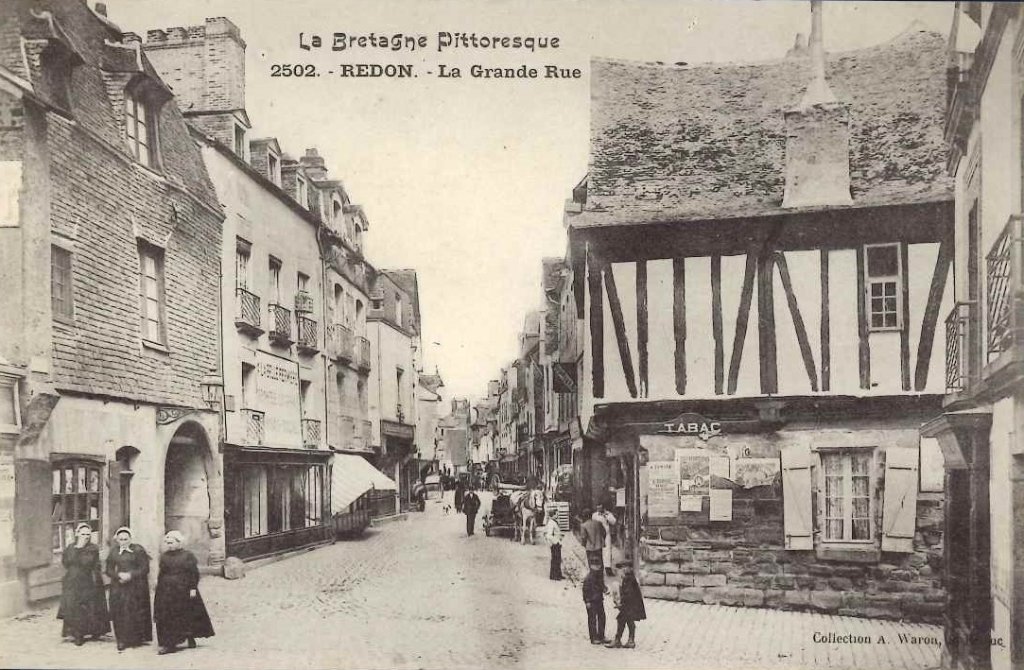 2502 - Redon - La grande rue -waron.jpg