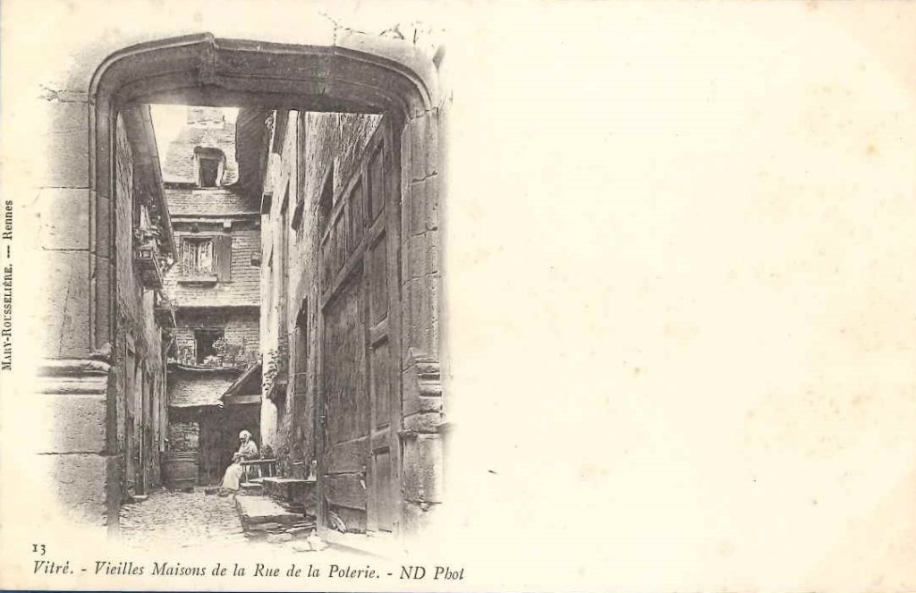 13 - Vitré - Vieilles maisons de la rue de la Poterie -nd.jpg
