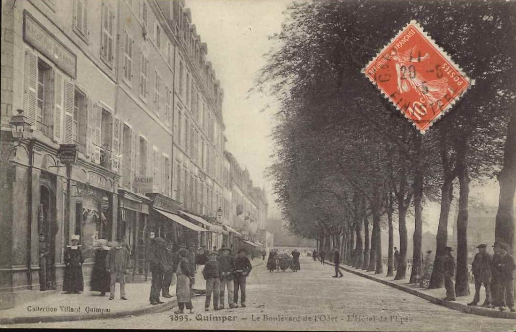 3895 - Quimper - Le boulevard de l'Odet - l'Hôtel de l'épée -villard.jpg