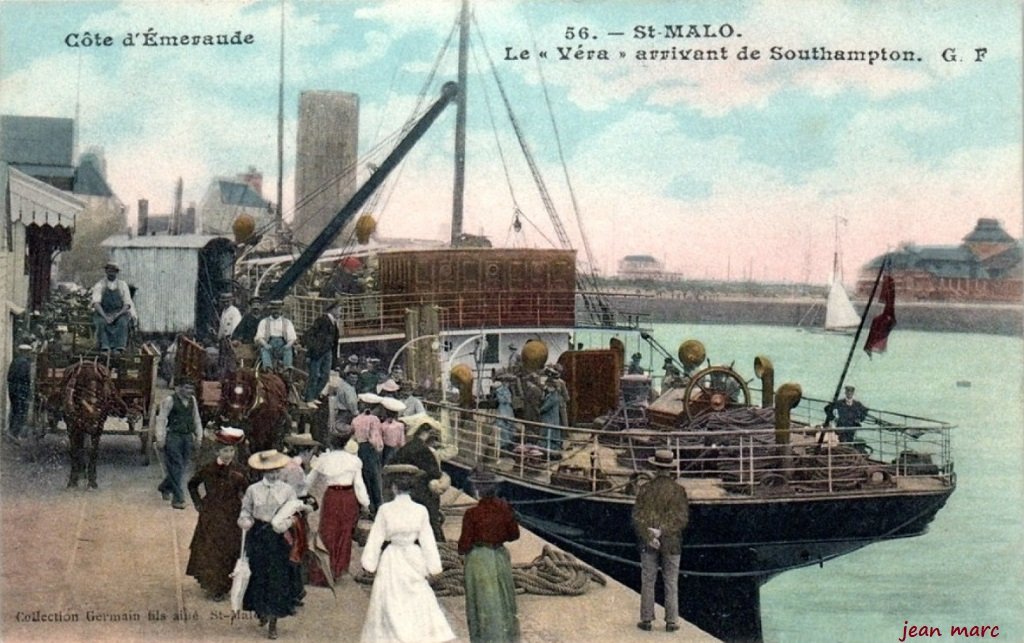 Saint-Malo - Le Véra arrivant de Southampton (version colorisée).jpg