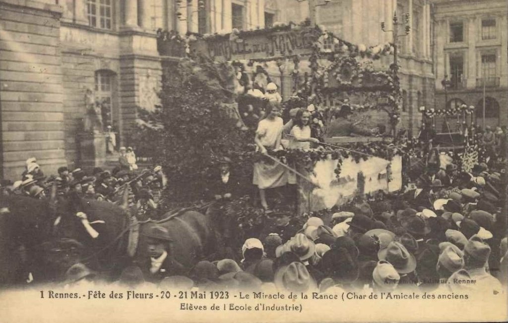 1 - Rennes - Fête des fleurs - 20 - 21 mai 1923 - le miracle de la Rance -lamiré.jpg