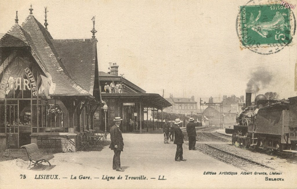 14-Lisieux - La Gare - Ligne de Trouville - 75 LL.jpg