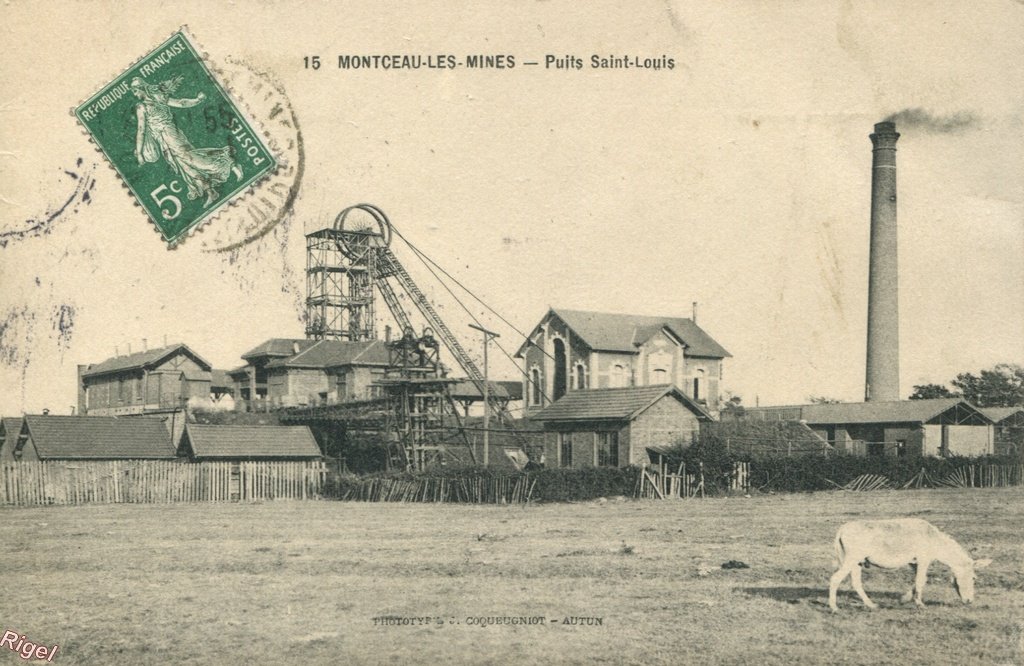 71-Montceau-les-Mines - Puits Saint-Louis - 15 Phototypie Coqueugniot.jpg