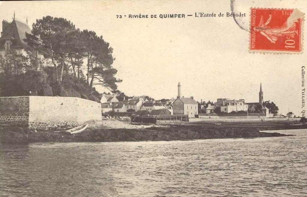 73 Quimper - Rivière de Quimper - L'entrée de Bénodet -villard.jpg