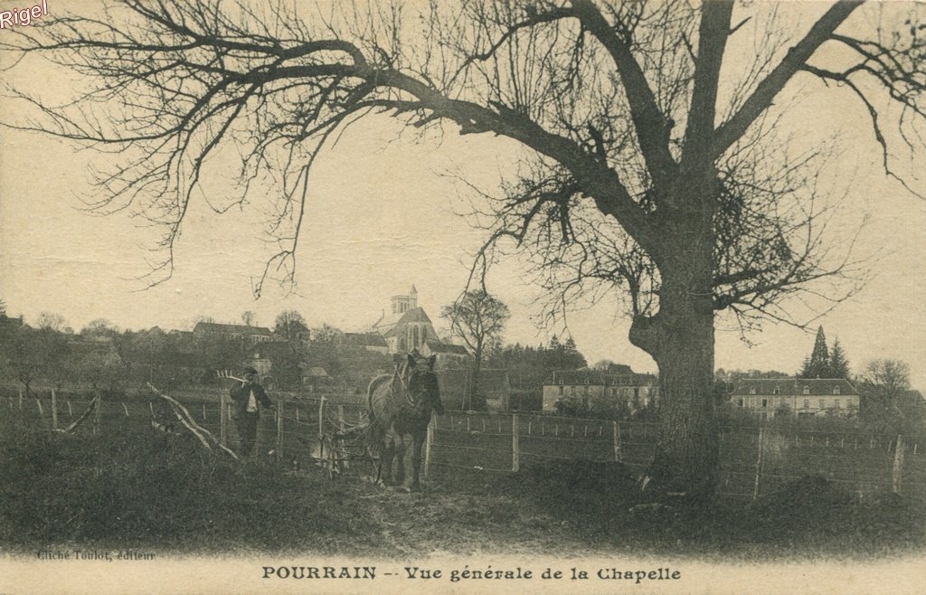 89-Pourrain - Vue Générale de la Chapelle - Cliché Toulot éditeur.jpg