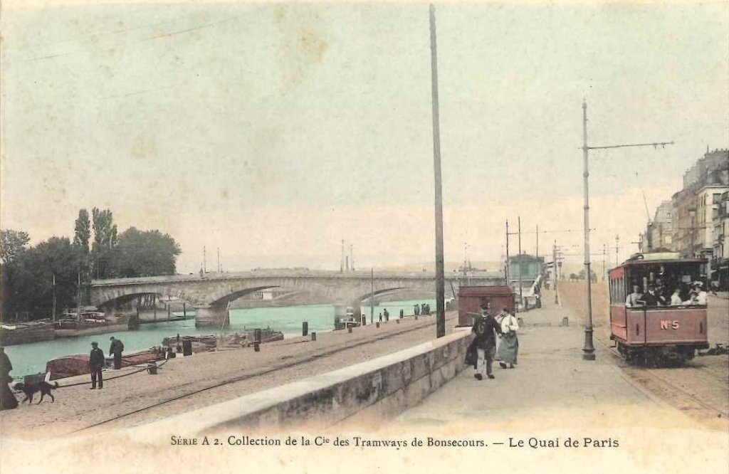 Collection de la Cie des tramways de Bonsecours - Le quai de Paris -série A2.jpg