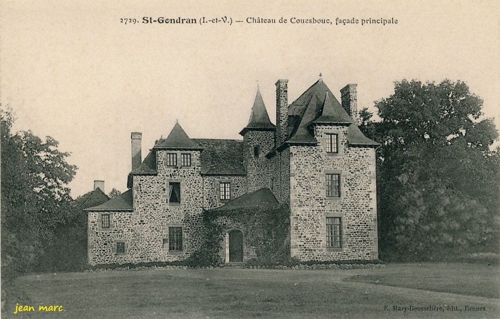 Saint-Gondran - Château de Couesbouc, façade principale.jpg