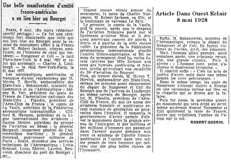 Ouest Eclair Le Bourget article du 9 mai 1928.jpg