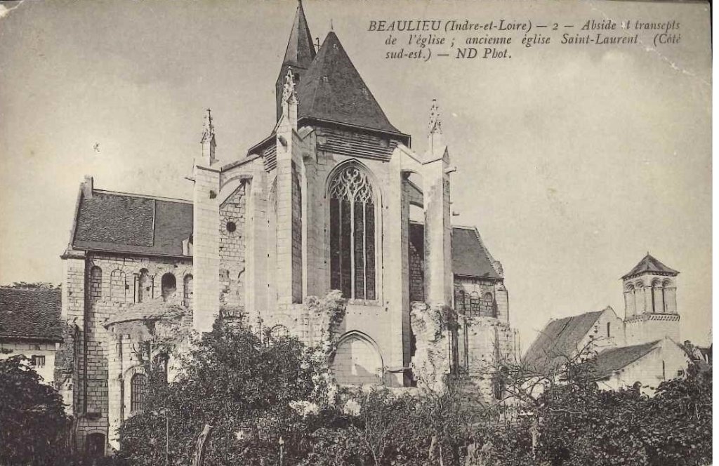 2 - Beaulieu - Abside de l'église - Ancienne église Saint Laurent - Sud-Est.jpg