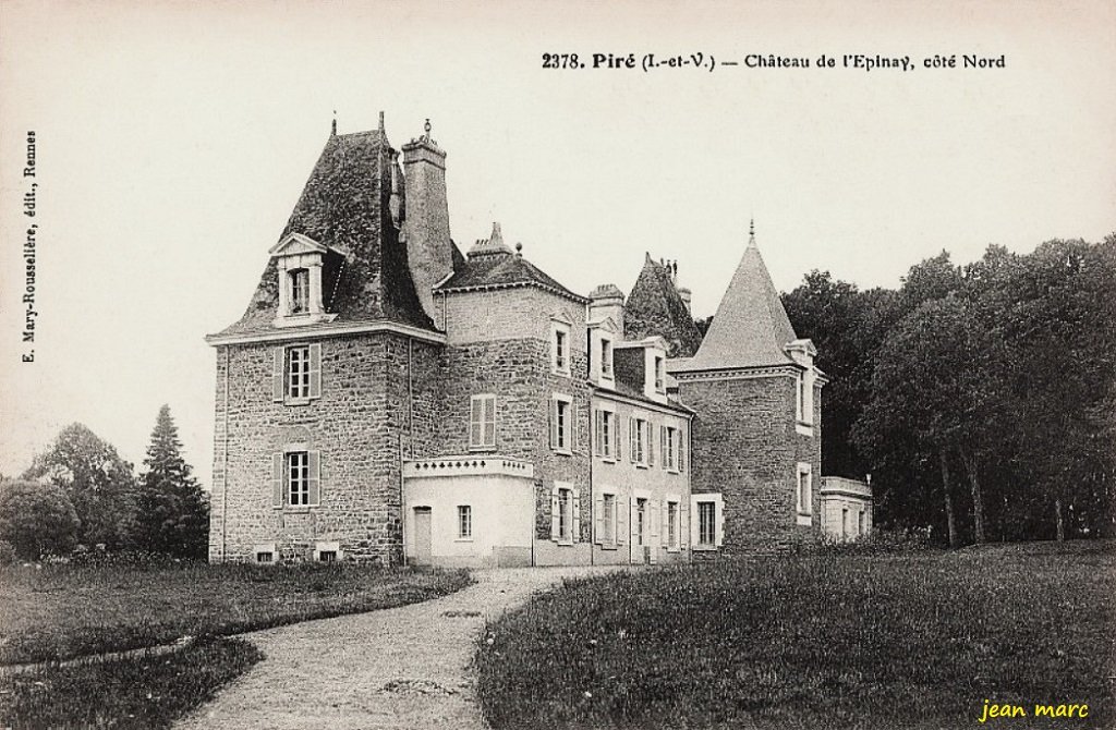 Piré - Château de l'Épinay, côté nord.jpg
