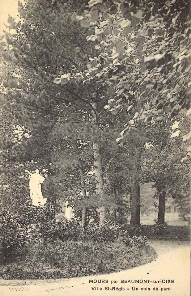 Mours par Beaumont sur Oise - Villa St Régis - un coin du parc.jpg