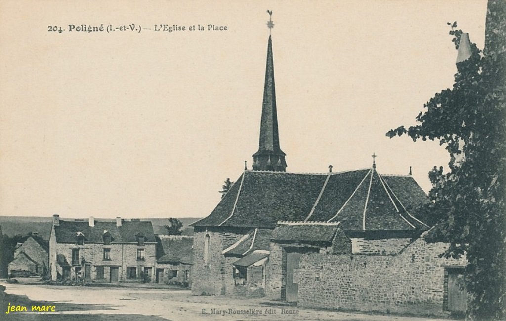 Poligné - L'Église et la Place.jpg