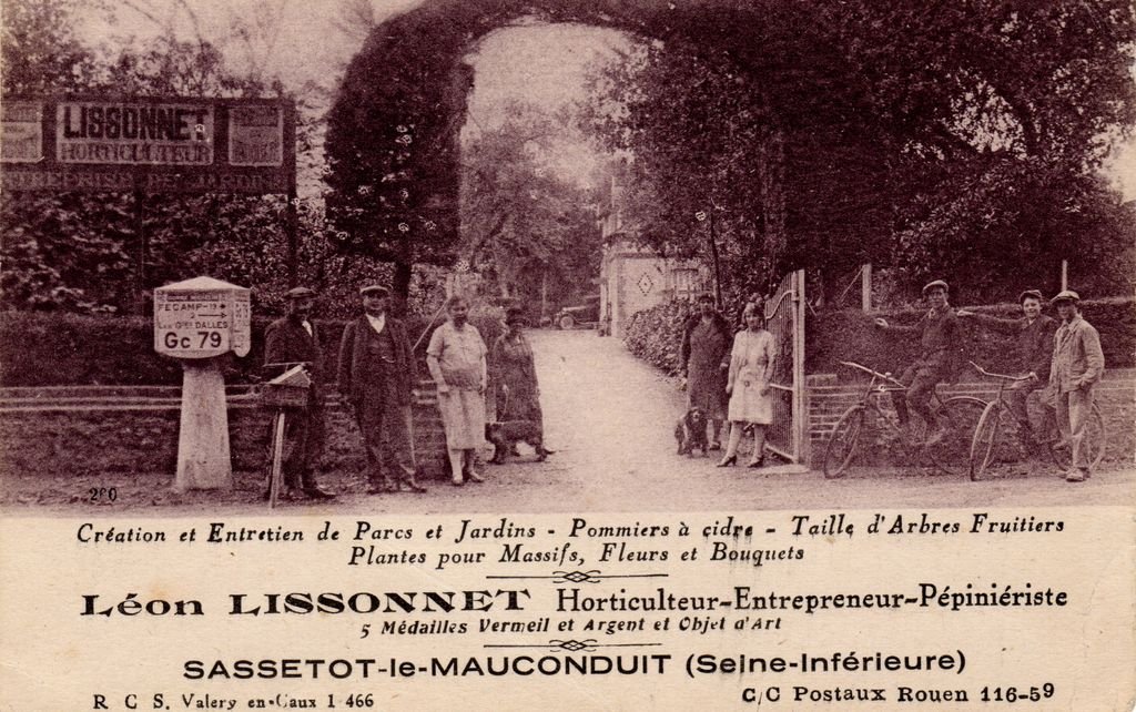 76 - SASSETOT-LE-MAUCONDUIT - Léon Sissonnet Horticulteur-Pépiniériste - G. Palfray, éditeur - recto - 16-10-24.jpg